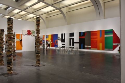 Robert Rauschenberg - The 1-4 Mile or 2 Furlong Piece - installation view at Ullens Centre for Contemporary Art, Beijing 2016