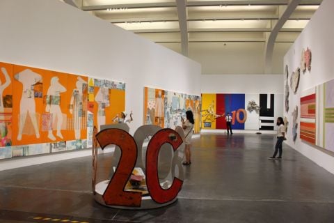 Robert Rauschenberg - The 1-4 Mile or 2 Furlong Piece - installation view at Ullens Centre for Contemporary Art, Beijing 2016