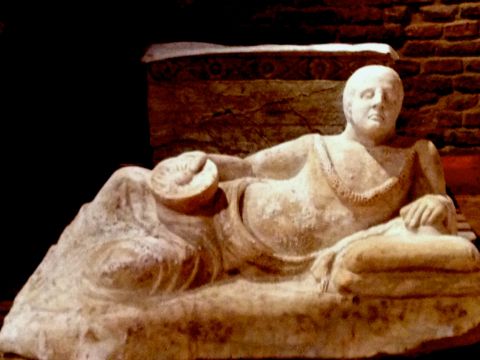 Tomba etrusca del III secolo a.C. - Museo Civico Diocesano Santa Maria dei Servi, Città della Pieve - Foto di Claudia Giraud 