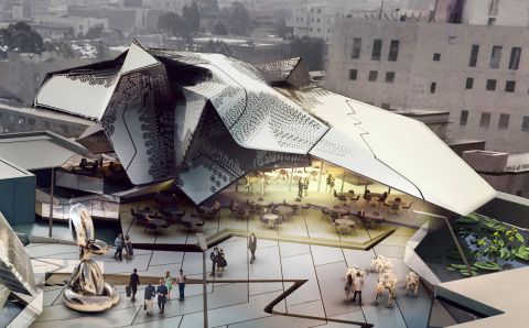 Una maquette del Main Museum, di Tom Wiscombe Architecture, a Los Angeles 