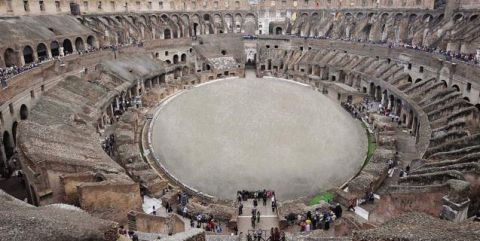 Colosseo, vista dell'arena