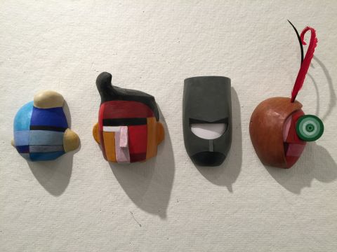 Dan Hurlin, puppets per lo spettacolo "Demolishing everything with amazing speed" da Fortunato Depero 