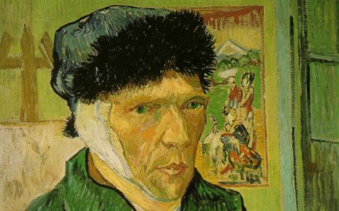 Vincent Van Gogh, Autoritratto con l'orecchio tagliato, 1889 