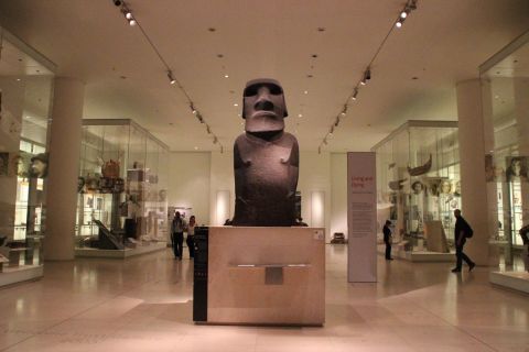 Il Moai esposto al British Museum