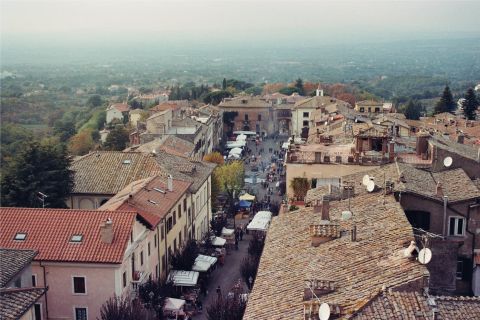 San Martino al Cimino - vista della città vecchia dentro le mura da Palazzo Doria Pamphilj