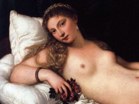 Tiziano, Venere di Urbino, 1538 (dettaglio)