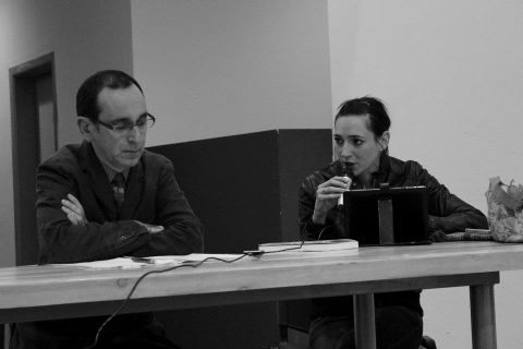 Francesco Garofalo con Elisa Poli nel 2011, durante "Pensare Spazi Contemporanei" a Firenze