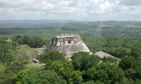 Il sito dove è stata ritrovata la tomba Maya, in Belize