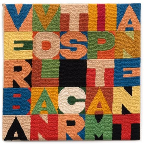 Alighiero Boetti, Verba volant scripta manent, 1988 - courtesy TOTAH Gallery