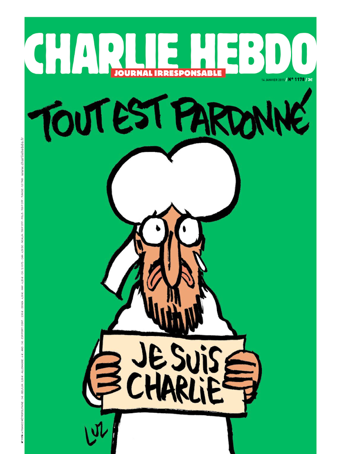 Charlie Hebdo, la copertina del numero pubblicato dopo la strage