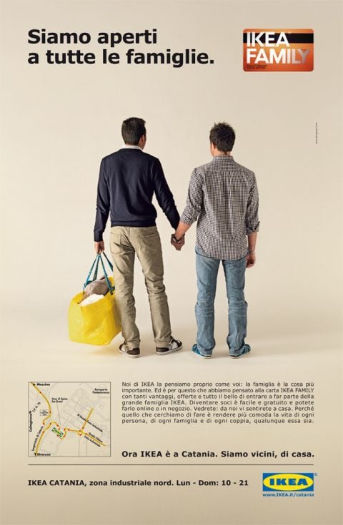Ikea Family - manifesto per lo store di Catania