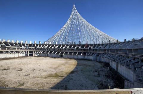 Il cantiere abbandonato delle Vele di Calatrava a Roma