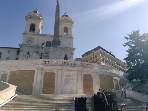 Inaugurazione della scalinata di Trinità dei Monti restaurata - foto Lucia Ritrovato