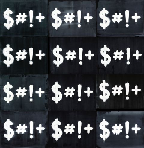 Mel Bochner, $#!+, 2015 - courtesy TOTAH Gallery