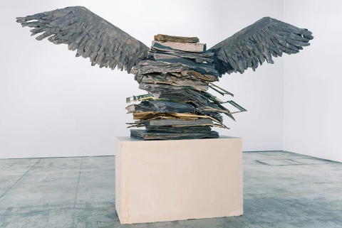 Una scultura in piombo di Anselm Kiefer