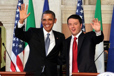 Barack Obama e Matteo Renzi