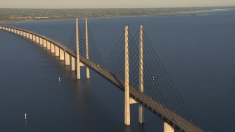 Il ponte di Øresund di Dissing + Weitling, fra Copenaghen e Malmö
