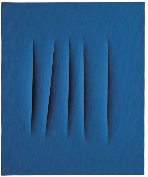 Lucio Fontana, Concetto spaziale. Attese, 1966 – courtesy Christie’s