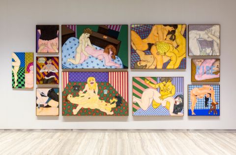 William N. Copley - X-RATED ROOM - exhibition view at Fondazione Prada, Milano 2016 - photo Roberto Marossi - Courtesy Fondazione Prada