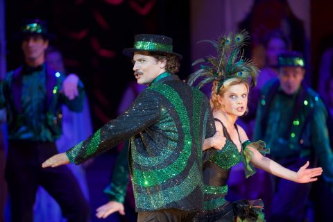 Contessa Maritza, Istvan Liebenberg (Károly Peller), Lisa (Szilvi Szendy) © Zani - Casadio