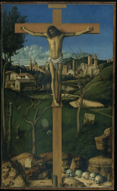 Giovanni Bellini, Crocifissione, Vicenza, Banca Popolare di Vicenza, esposto a Palazzo Chiericati