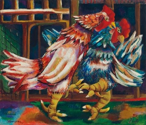 Mariano Rodriguez, Palea de gallos