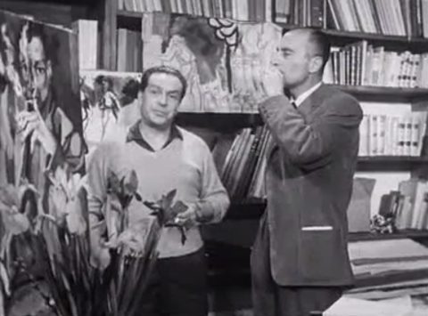 Renato Guttuso e Indro Montanelli