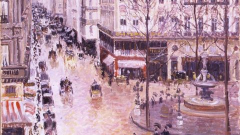 Camille Pisarro, Rue St. Honoré, après-midi, êffet de pluie