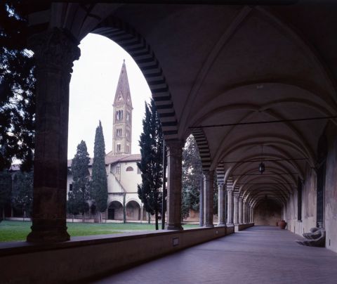 Il chiostro di Santa Maria Novella, a Firenze