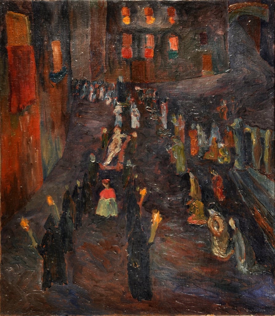 Alberto Burri, Processione del Cristo Morto, 1946 - Fondazione Palazzo Albizzini, Collezione Burri, Città di Castello