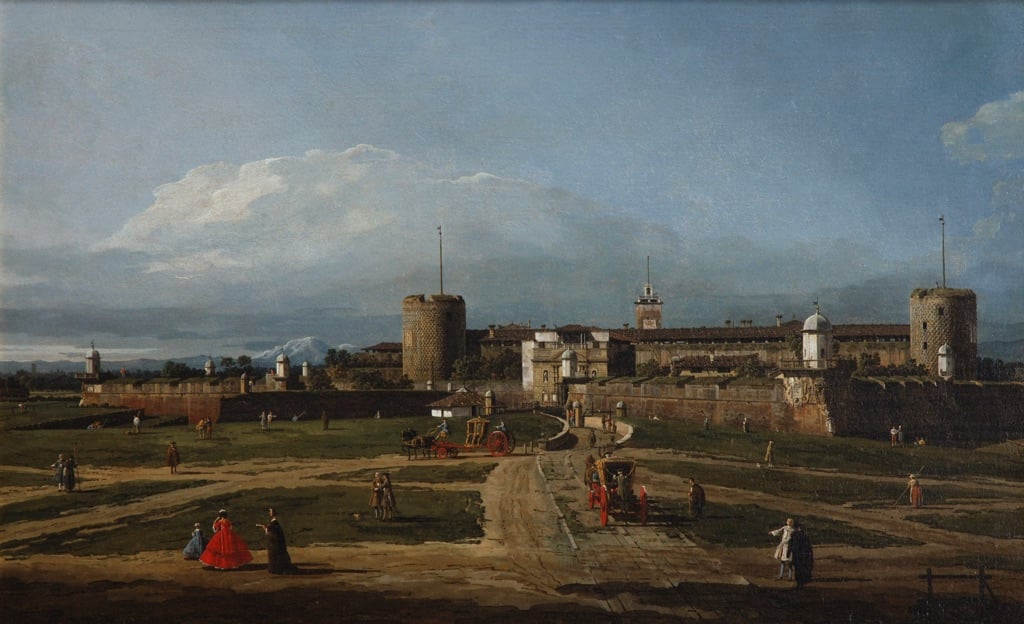 Bernardo Bellotto, Il Castello Sforzesco, Milano, 1744 ca., The National Heritage Institute, České Budějovice