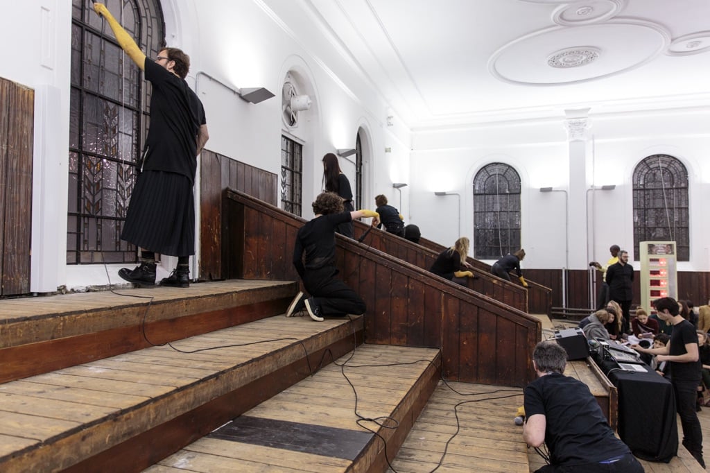 Filippo Marzocchi, Fabric - 8 Channel Soundscape - exhibition view at Zabludowicz Collection, Londra 2016