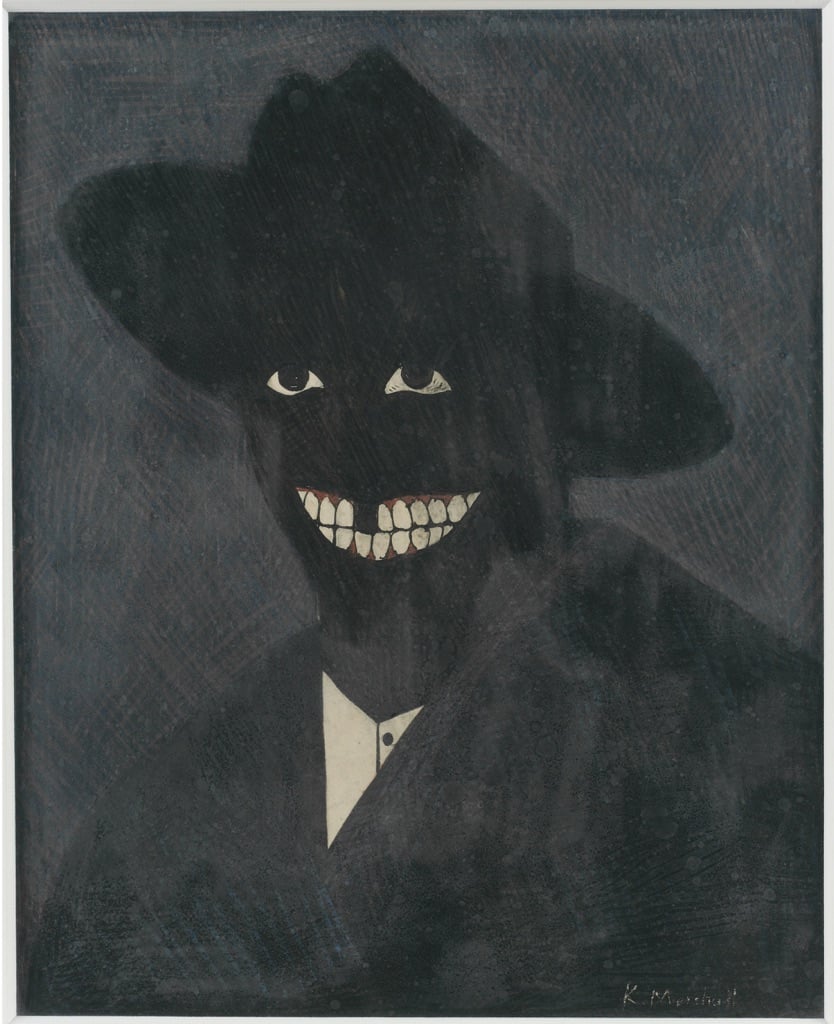 Kerry James Marshall, A Portrait of the Artist as a Shadow of His Former Self, 1980 - Collection of Steven and Deborah Lebowitz - © Kerry James Marshall - Photo Matthew Fried, © MCA Chicago