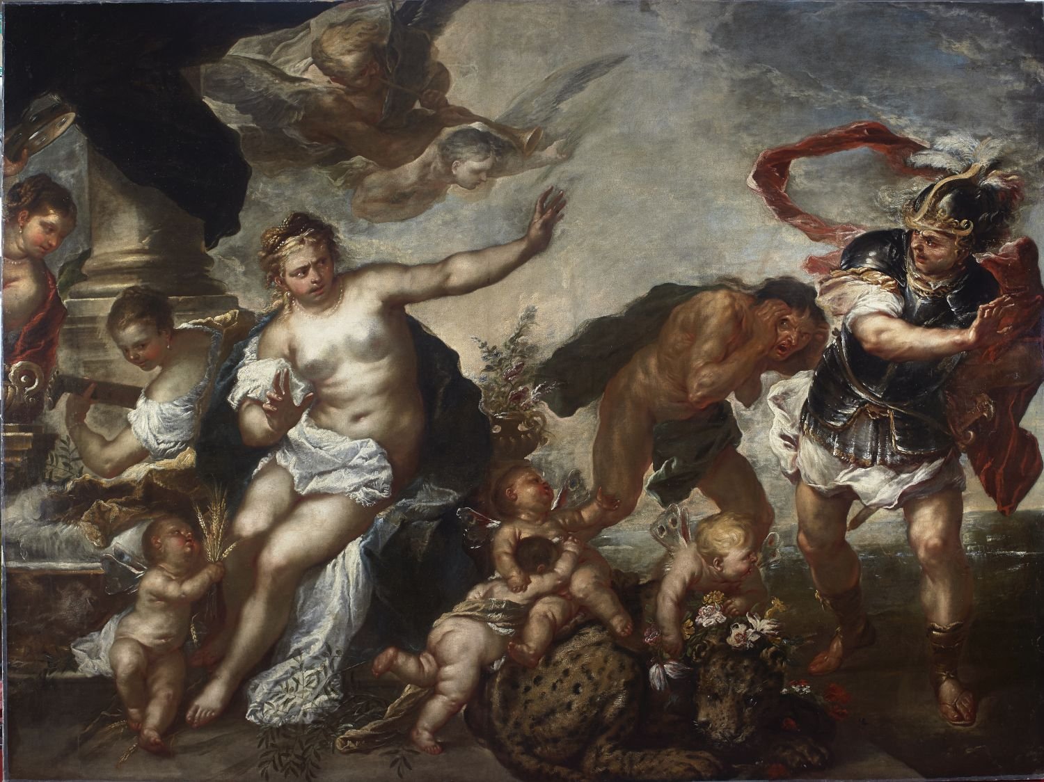 Luca Giordano, Allegoria della Pace e della Guerra, 1680 – olio su tela – Genova, Galleria Nazionale di Palazzo Spinola