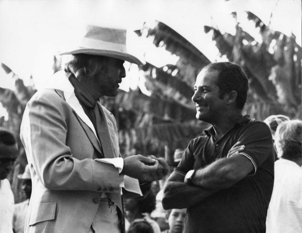 Marlon Brando e Gillo Pontecorvo sul set di Queimanda, 1968