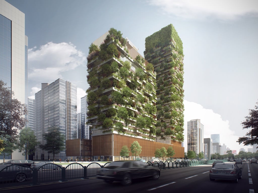 Stefano Boeri Architetti, Nanjing Vertical Forest, Cina Courtesy SBA