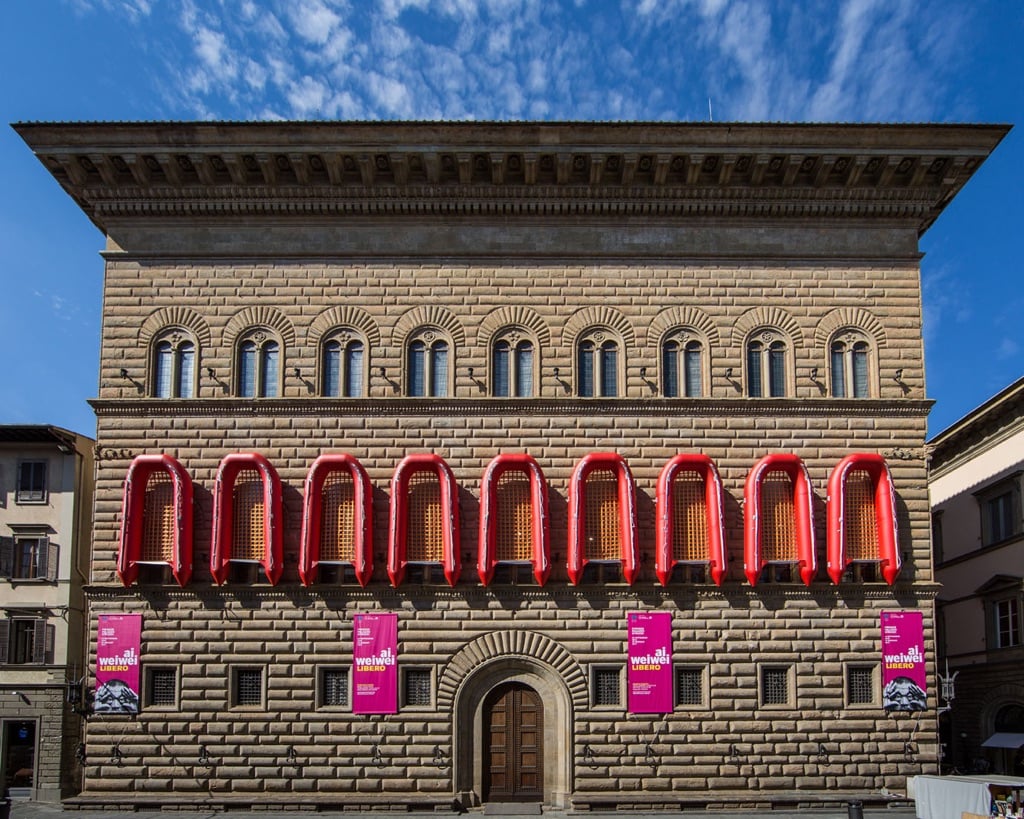 Ai Weiwei, Reframe, facciata di Palazzo Strozzi
