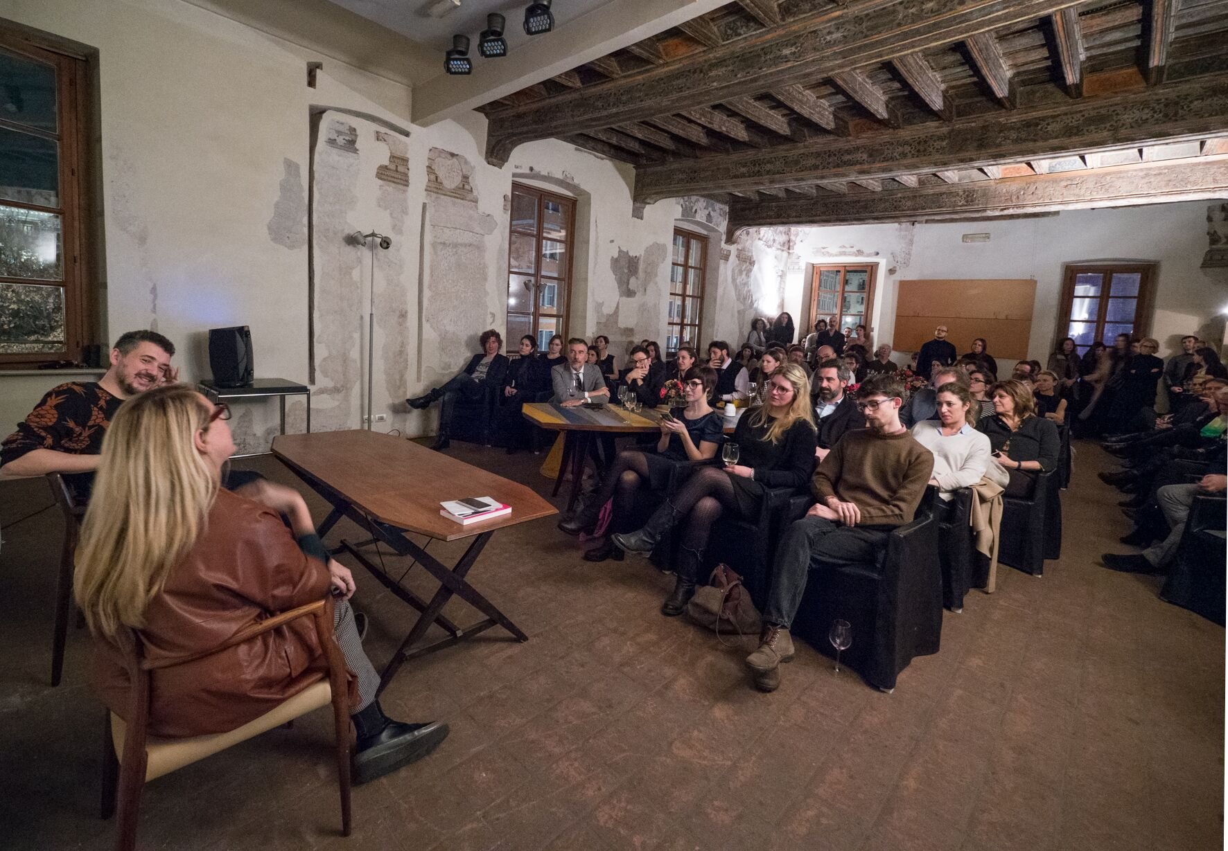 Gianluigi Ricuperati e Patricia Urquiola alla Iqos Embassy di Torino