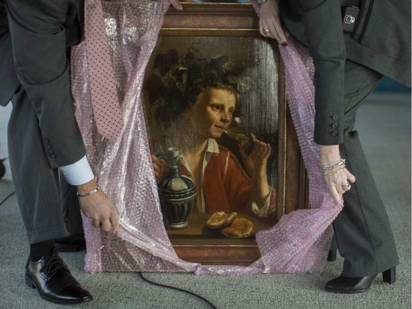 Gli agenti dell'Fbi svelano il dipinto ritrovato di Jan Fransz Verzijl