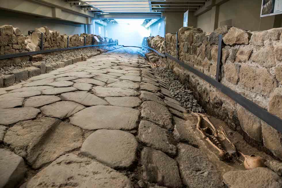 La galleria archeologica del McDonald's di Marino, in provincia di Roma