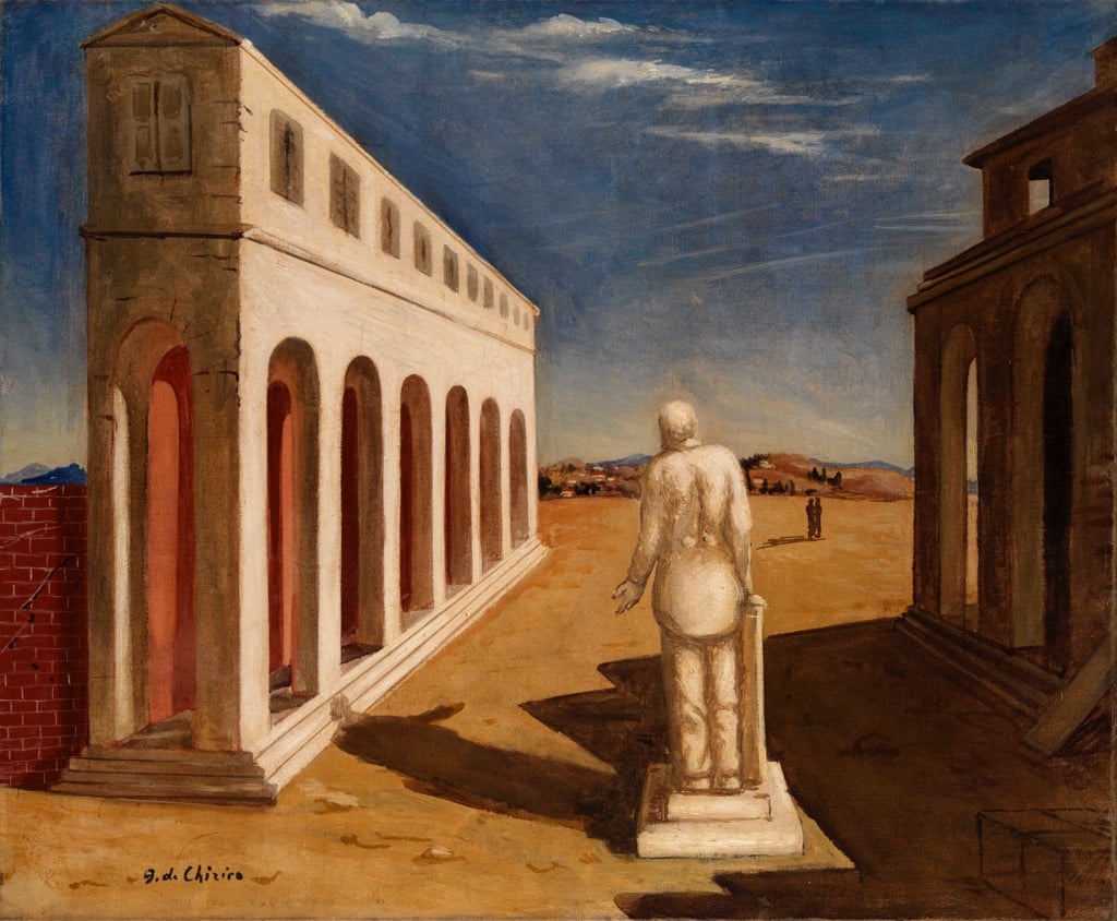 Giorgio de Chirico, Piazza d’Italia (Souvenir d’Italie), 1924-25. Mart, Rovereto. © Giorgio de Chirico, VEGAP, Madrid, 2017