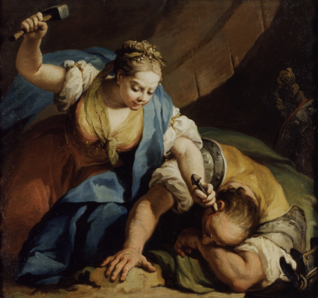 Jacopo Amigoni, Giaele uccide Sisara, 1739-52, olio su tela