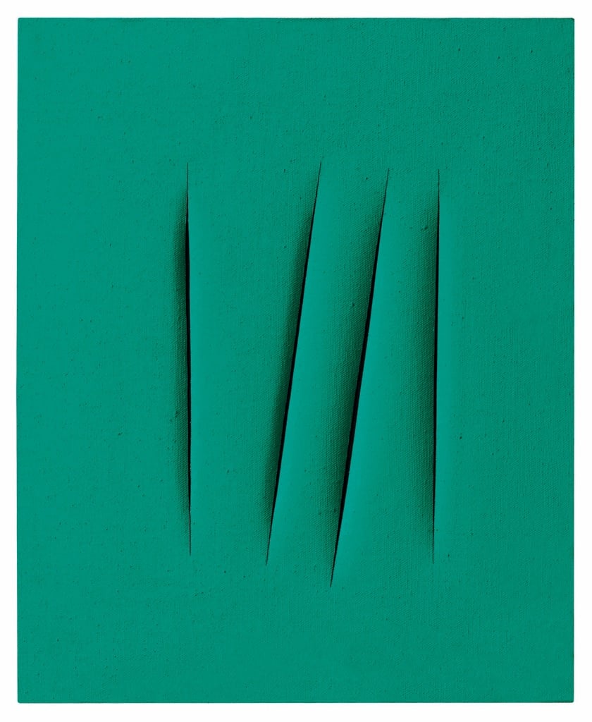 Lucio Fontana, Concetto spaziale, attese. Courtesy Collezione Coppel