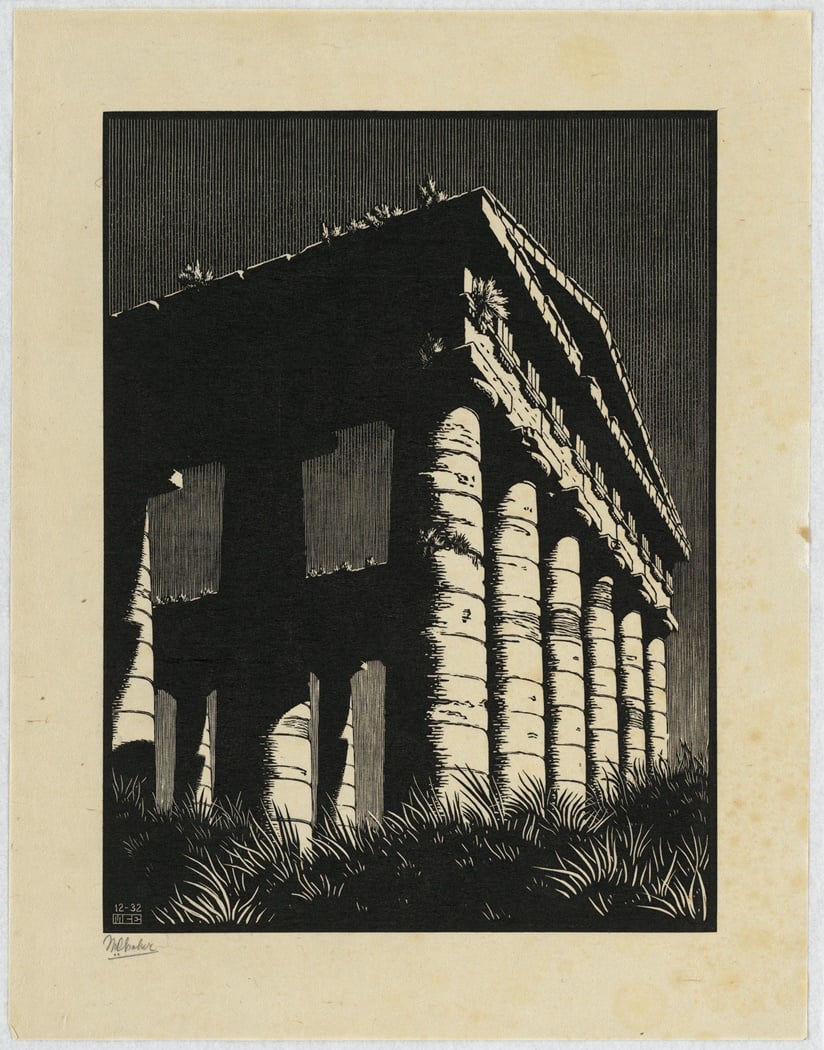 Maurits Cornelis Escher, Temple of Segesta