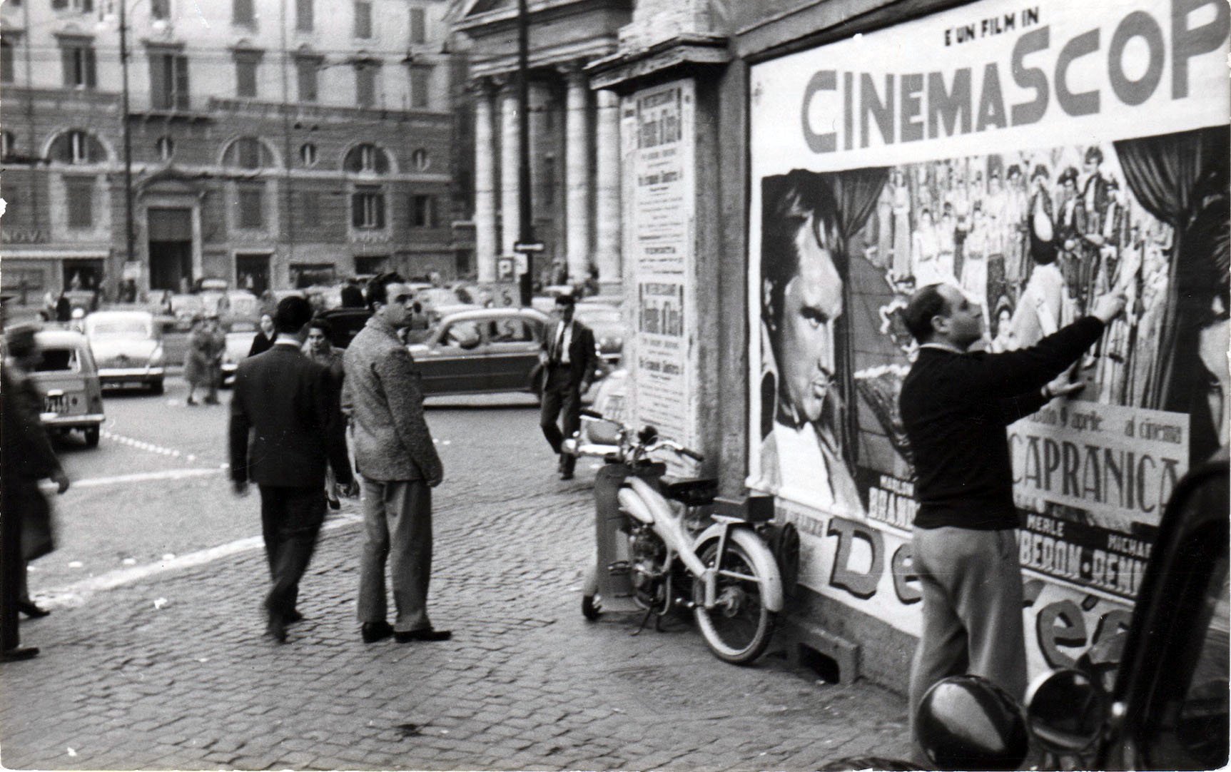 Mimmo Rotella a Roma negli anni '50