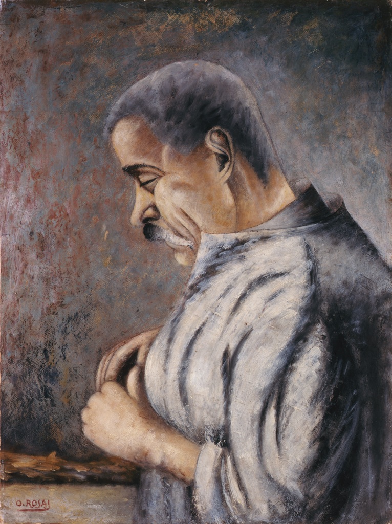 Ottone Rosai, L'intagliatore, 1922. Collezione Giuseppe Iannaccone