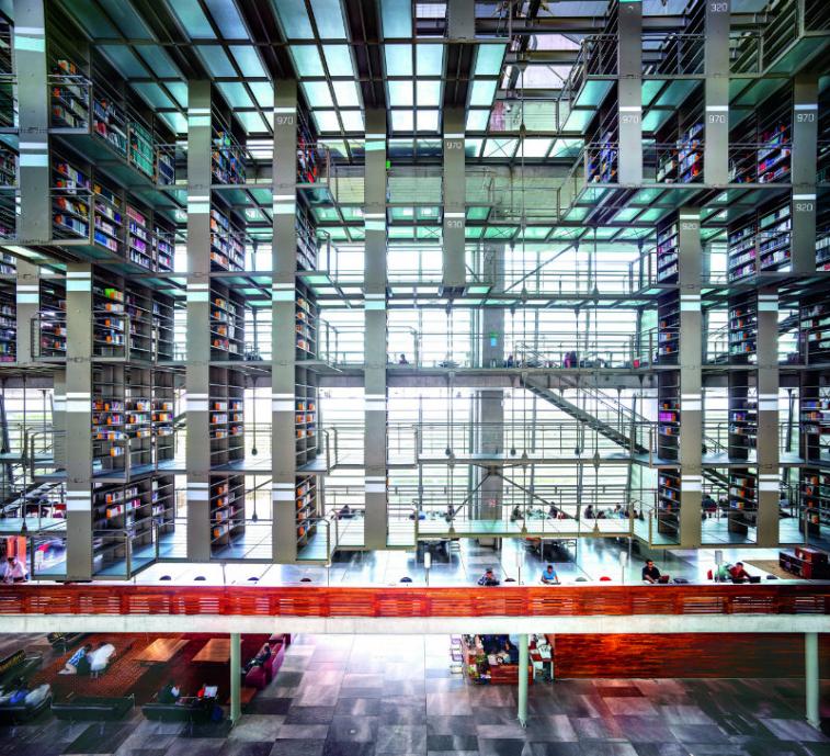 Candida Höfer, Biblioteca Vasconcelos, Città del Messico