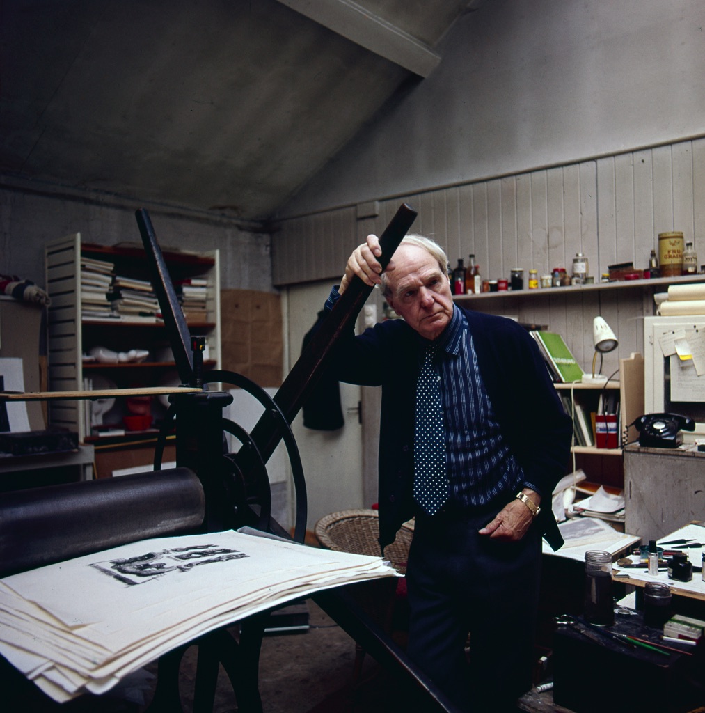 Henry Moore, Londra, 1972. Photo Aurelio Amendola