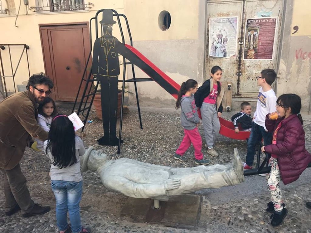 Laboratorio Saccardi, Monumento a Franco e Ciccio, Palermo 8 aprile 2017