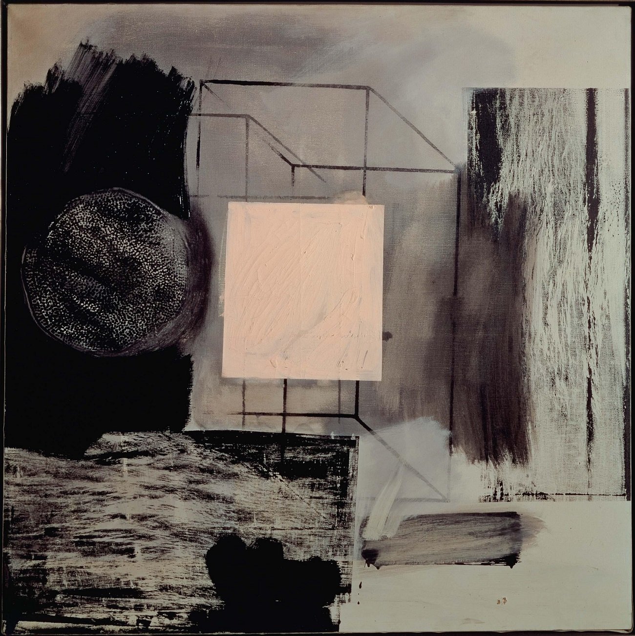 Robert Rauschenberg, Renascence, 1962, ol and silkscreen ink on canvas, 91.4 x 91.4 cm